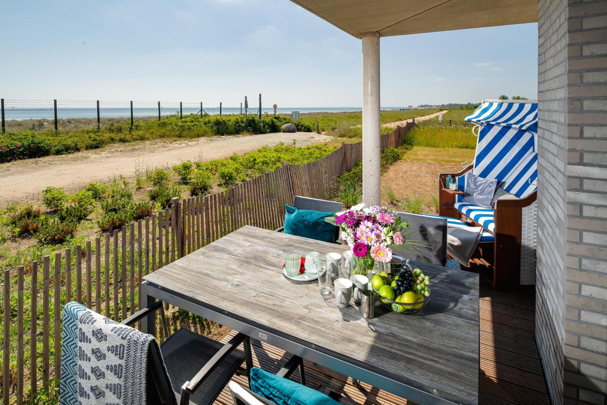 Beachterracefour- Eg, Meerblick, Terrasse, Kamin, Sauna Olpenitz Dış mekan fotoğraf
